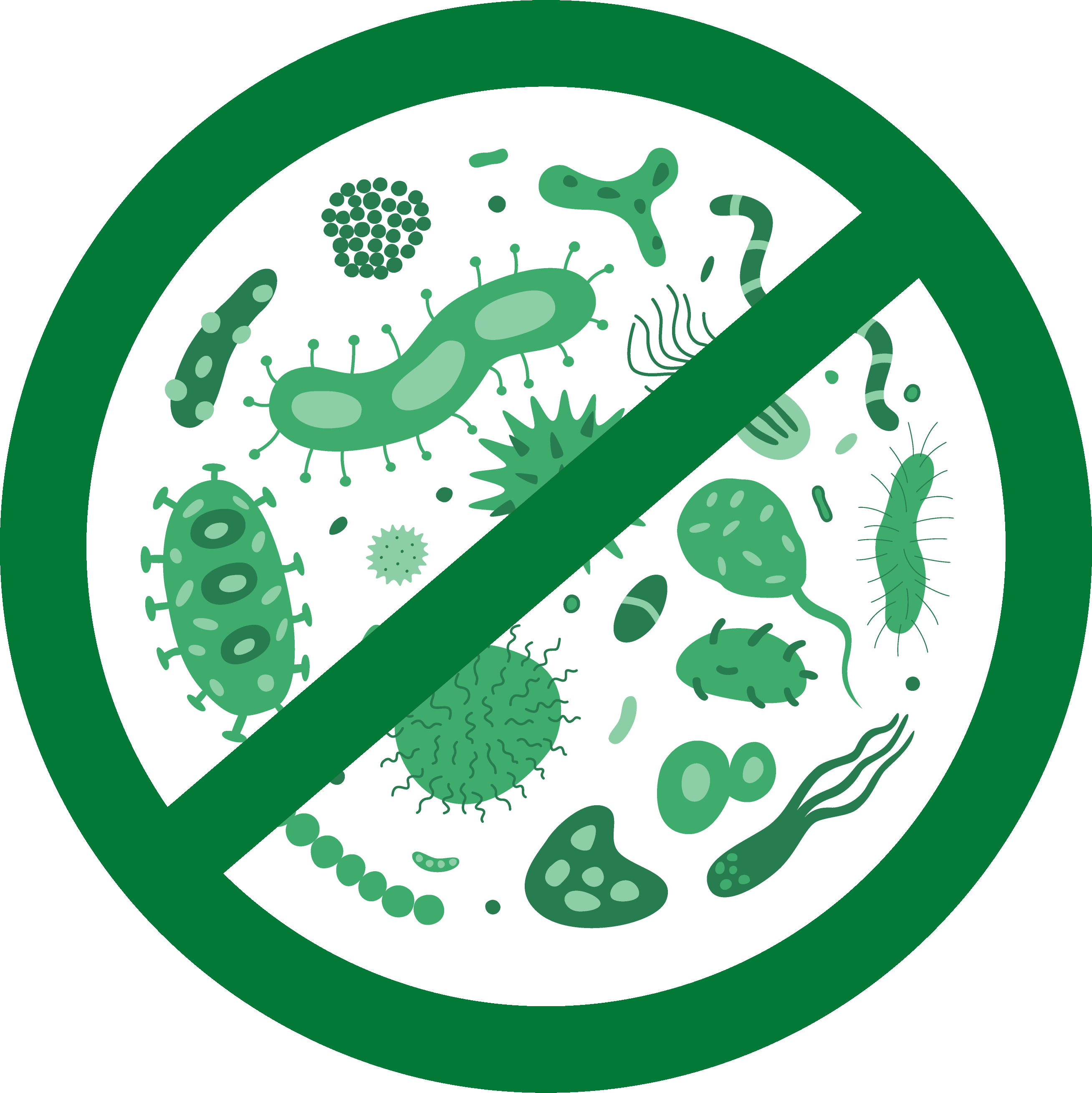 Green Germs no background